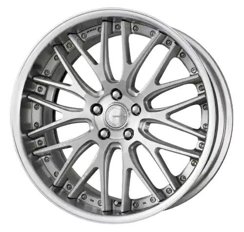 Work Gnosis Gr204 5x114.3 19x11.5+45 O Disk Brush Silver Clear Crafted