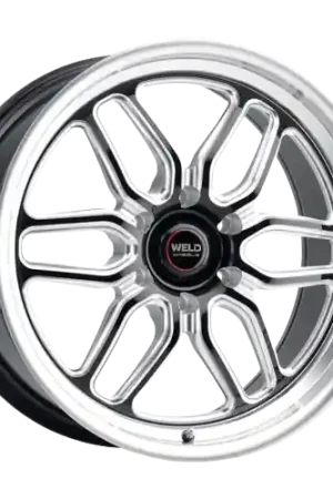 WELD Street Performance Laguna 6 Drag 6x139.7 20x7 +13 Gloss Black/Milled Diamond Cut Lip Genuine