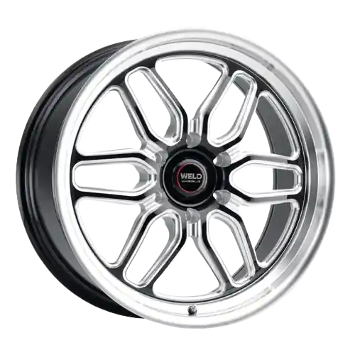 WELD Street Performance Laguna 6 Drag 6x139.7 20x7 +13 Gloss Black/Milled Diamond Cut Lip Genuine