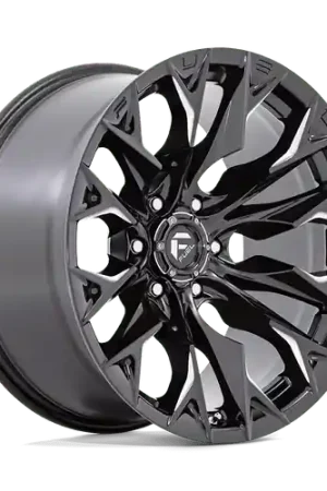 Secure Checkout Fuel 1PC D803 FLAME 5X127 20X9 +1 GLOSS BLACK MILLED