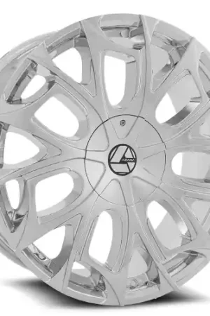 Authentic Azara AZA-512 5x114.3/5x120 22x8.5 +38 Chrome