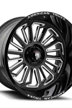 Handmade American Truxx Butcher AT1916 5x127 20x12-51 Black/Milled