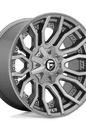 Fuel 1PC D713 RAGE PLATINUM 8X180 20X10 -18 BRUSHED GUN METAL TINTED CLEAR Latest