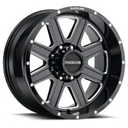 Flash Sale Raceline 940M Hostage 8X170 17x9 -12 Black and Milled