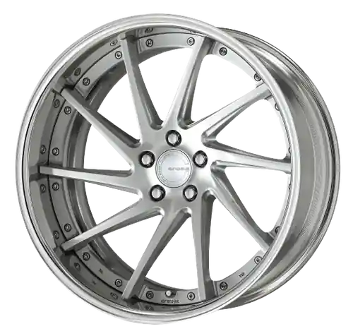 Work Gnosis Cvs 5x120 21x9+30 R Disk Brush Silver Clear Crafted