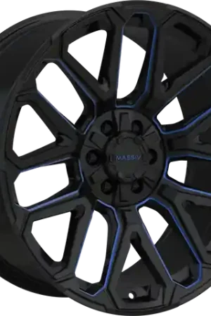 MASSIV OFF-ROAD OR5 6X135/6X139.7 20x9 -12 BLACK AND BLUE MILLED Deal