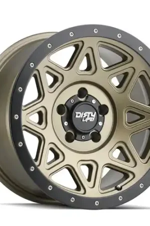 Dirty Life Theory 9305 5x127 17x9-12 Matte Gold W/Matte Black Lip Buy Online