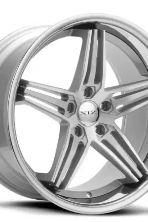 Mega Sale XIX Wheels XIX 63 5x120 20x9 +30 Silver Machined with Stainless Steel Lip
