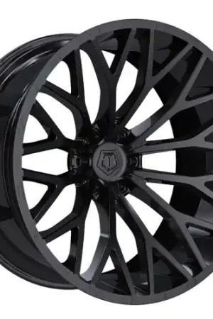 Top Rated TIS 566B 8X180 26x12 -44 Gloss Black & Painted lip logo