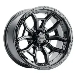 Ultra 125BK Warmonger 5 5x139.7 17x9 -12 Gloss Black Same Day Shipping