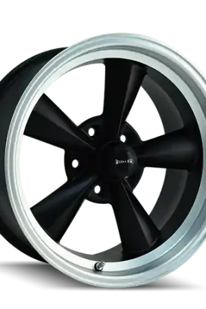 Fresh Stock Ridler Type 675 5x120.65 17x9.5-5 Matte Black/Machined Lip