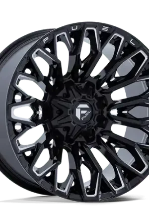 Special Offer Fuel 1PC FC865 STRIKE 8X180 22x10 -18 GLOSS BLACK MILLED