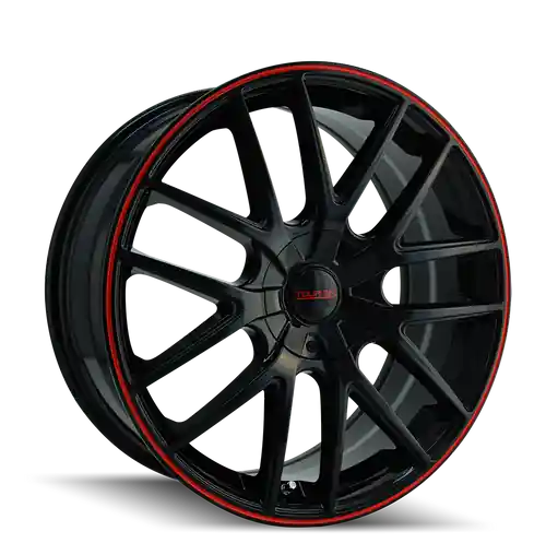 Original TOUREN TR60 3260 5x108/5x114.3 17x7.5 +42 GLOSS BLACK WITH RED RING