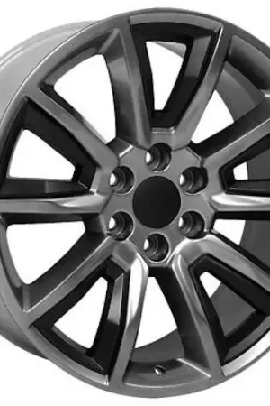 O.E. Revolution C-08 6x139.7 22x9 +31 Gunmetal + Black Inserts Reduced Price