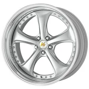 Work Wheels VS-KF 5x108 19x11-4 Light Grey Silver O Disk STEP RIM Final Sale