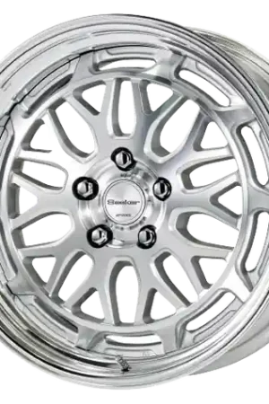 Work Seeker Mx 5x108 18x9.5+38 A Disk Matte Silver Polish Today Only