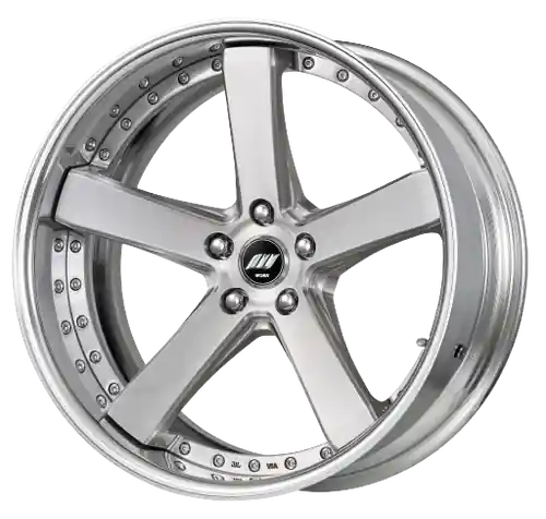 Clearance Work Zeast Black Label Bst2 5x112 19x9.5+30 W Disk Brush Silver Clear