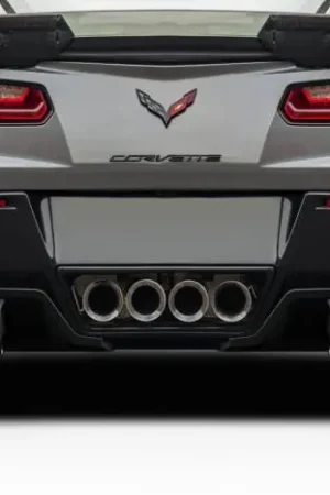 Premium Chevrolet Corvette EXE Duraflex Rear Bumper Lip Diffuser Body Kit 117460