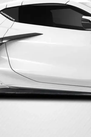 Affordable Chevy Corvette Gran Veloce Carbon Fiber Wide Side Skirts Body Kit 117915