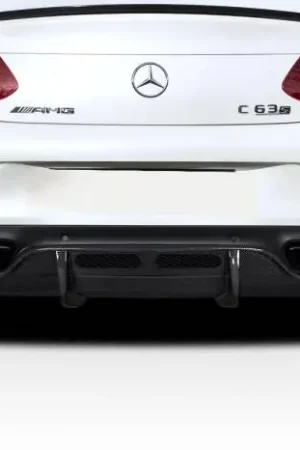 Mercedes C63 AMG Power Look Carbon Fiber Rear Diffuser Body Kit 117250 Best Choice