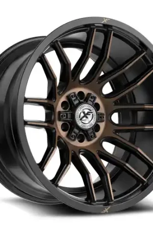 XF Off-Road XF-232 5x127/5x139.7 22x12 -44 Satin Black & Bronze Machined Double Dark Tint Mega Sale