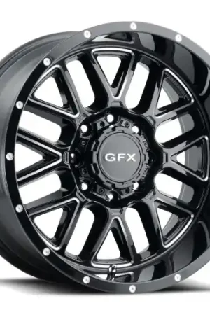 G-FX TM-5 8x180 18x9+12 Gloss Black Milled New Arrival