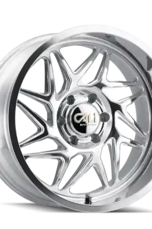 Direct From Manufacturer Cali Off-Road Gemini 9112 6x139.7 22x12-51 Polished/Milled Spokes