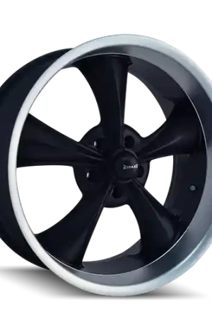 Fan Favorite Ridler Type 695 5x120.65 17x7+0 Matte Black/Machined Lip