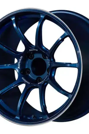 Holiday Sale Advan Racing RZ-F2 5x112 18x8.0 +42 RACING TITANIUM BLUE & RING
