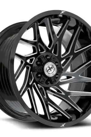 XF Off-Road XF-229 6x135/6x139.7 20x10 -12 Gloss Black & Milled Fan Favorite