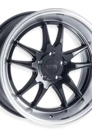 F1R F102 5x112 18x8.5 +42 Gloss Black/Polish Lip New Release