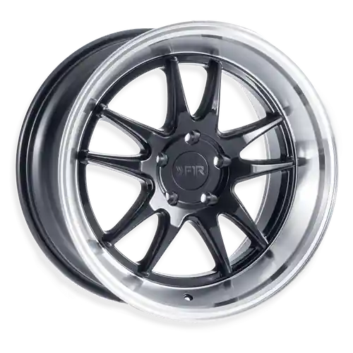 F1R F102 5x112 18x8.5 +42 Gloss Black/Polish Lip New Release