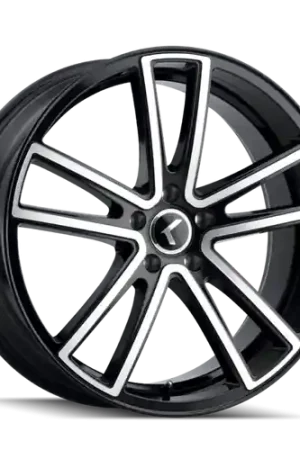 Free Shipping Kraze Lusso 190 5x114.3 17x8+38 Black W/Machined Face