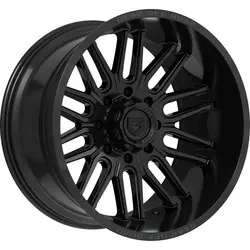 Worldwide Shipping Gear Off Road 766B 6X135/6x139.7 20x10 -12 Gloss Black w/Lip Logo