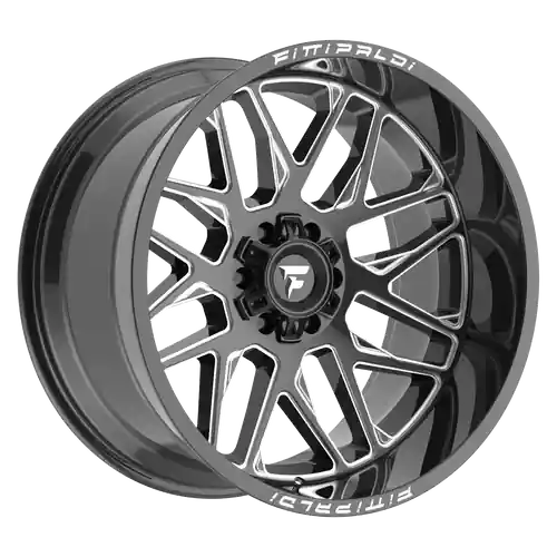 Fittipaldi Offroad FA19BM 8X180 22x12 -44 Gloss Black Milled Budget