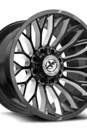 XF Off-Road XF-237 8x165.1/8x170 24x12 -44 Gloss Black & Milled Warranty Included