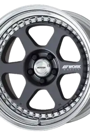 Work Meister L1 3P 5x120.65 18x7.5-7 L Disk Matte Gunmetal Money Back Guarantee
