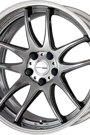 Work Cr 2P 4x100 16x8.5 +0 GT Silver Brand New