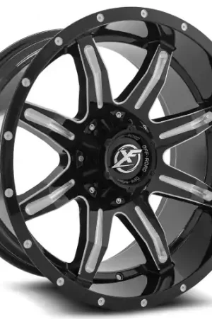 XF Off-Road XF-215 8x165.1/8x170 20x10 -24 Gloss Black & Milled Factory Price