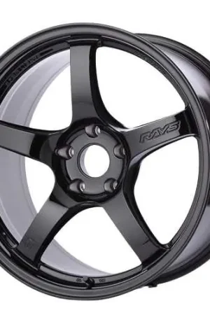 Gram Lights 57CR 5x114.3 17x9+12 Glossy Black Fast Shipping