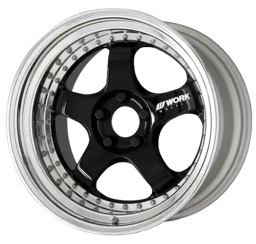 Next Day Delivery Work Meister S1 3P 5x112 18x10.5+61 L Disk Black