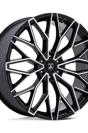 Asanti Black AB050 MOGUL 6 6X139.7 22x9.5 +25 GLOSS BLACK W/ MACHINED FACE Viral