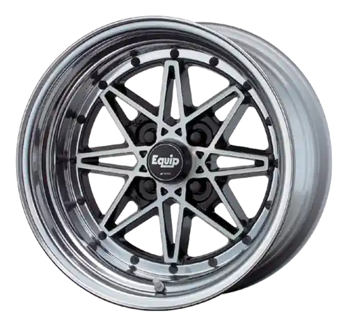 Free Delivery EQUIP 03 Black Polish 4x114.3 15x10.5 -35