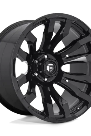 Hot Picks Fuel 1PC D675 BLITZ 5X139.7 20X10 -18 GLOSS BLACK