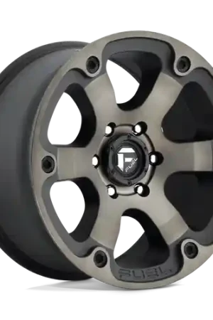 Luxury Fuel 1PC D564 BEAST 5X127 20X12 -44 MATTE BLACK DOUBLE DARK TINT