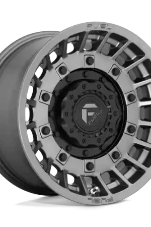 Fuel 1PC D726 MILITIA 5X114.3/5X127 17X9 -12 MATTE ANTHRACITE AND BLACK Free Delivery