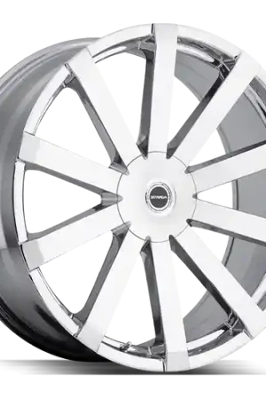 Strada Gabbia 6x135/6x139.7 28x10 +25 Chrome Worldwide Shipping