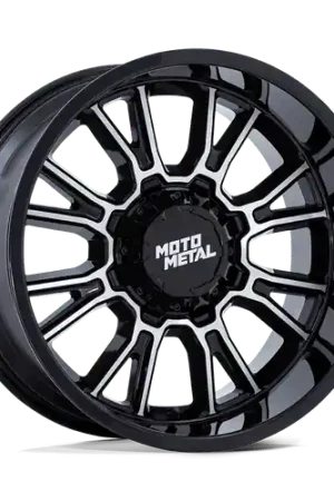 Moto Metal MO810 LEGACY 6X120/6X139.7 18X9 +1 GLOSS BLACK MACHINED Factory Price
