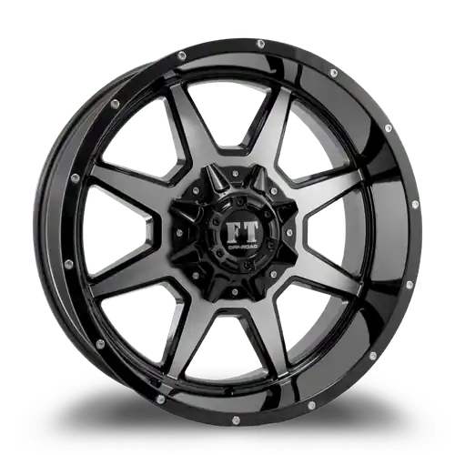 FULL THROTTLE FT2 5x139.7/5x150 20x10-24 BLACK / MACHINED Top Pick