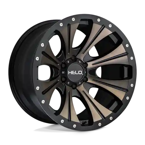 Viral Helo HE901 6X139.7 17X9 -12 SATIN BLACK DARK TINT